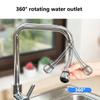 360° Rotating Kitchen Faucet Pressurized Anti-Splash Extended Filter Foam Universal Faucet Head Sprayer for Kitchen