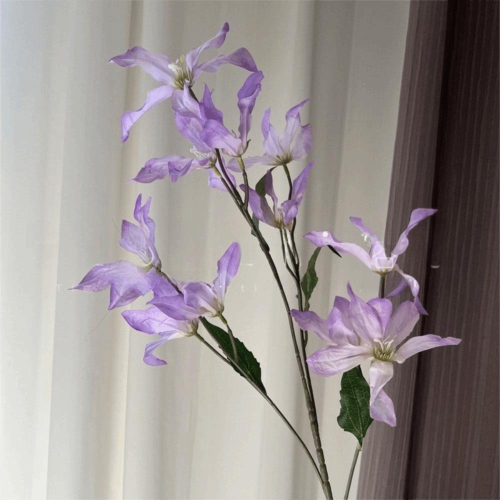 80cm Faux Lilies Flower Lilies Fake Bouquet Realistic Artificial Flower  Wedding Decor