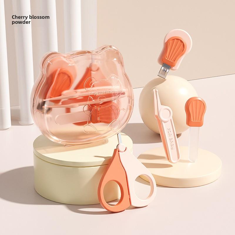 

Safety Nail Clipper Set for Newborns, Anti-Pinch Round Head, Baby Nail Care Kit, Portable & Harmless for Home Use.