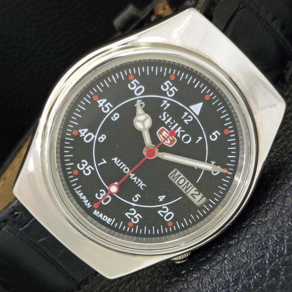 

Seiko 5 АВТОМАТИЧЕСКИЕ ВИНТАЖНЫЕ 6309A ЯПОНИЯ МУЖСКИЕ ЧАСЫ С ЧЕРНЫМ ЦИФЕРБЛАТОМ a702505-1 R126-a702505