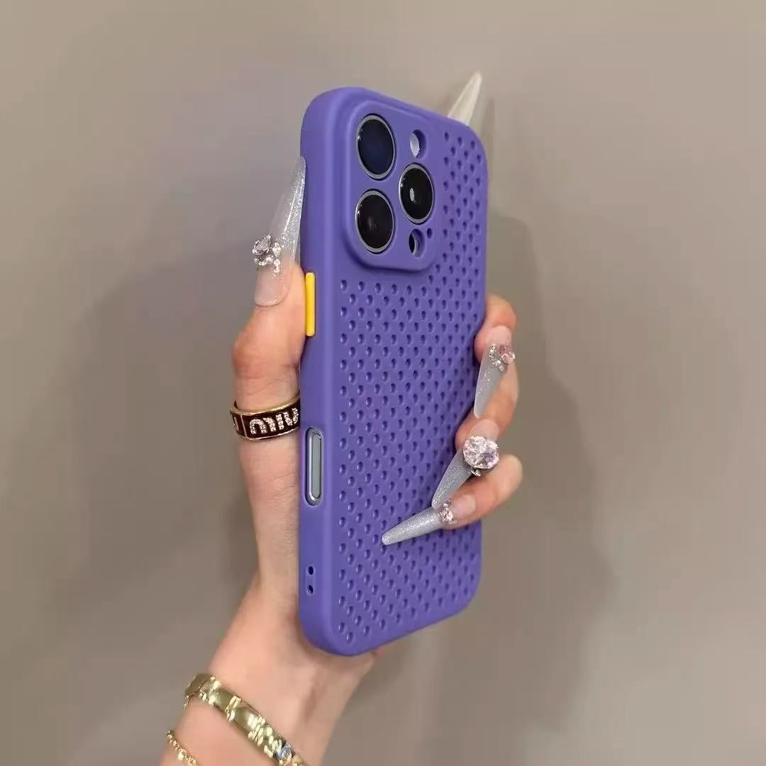 

Роскошный сетчатый чехол из ТПУ с теплоотводом для iPhone 16 E 15 14 Puls 13 12 11 Pro Max лаконичный красивый чехол для телефона For Iphone 16E