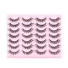 Cross-border European and American Style Flared Lashes, 14 Pairs of Thick, Curled, Naturally Three-dimensional One-piece Lashes