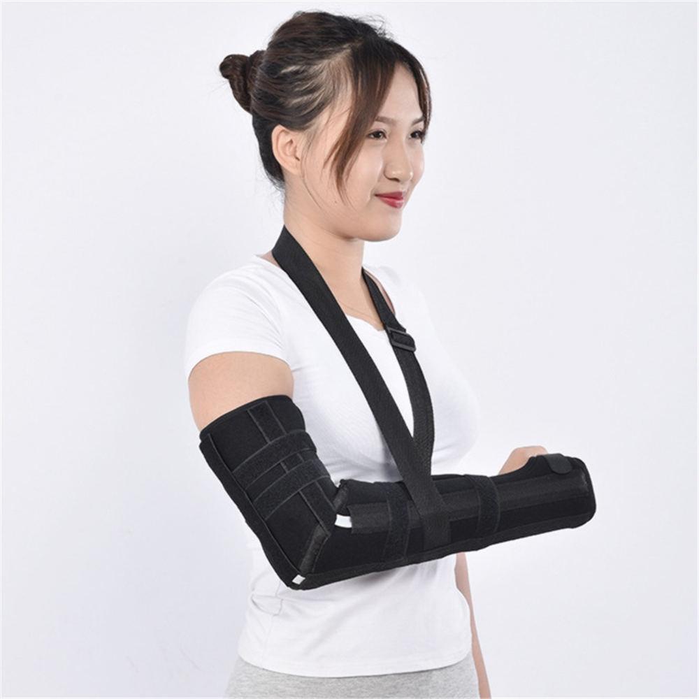 

Elbow Immobilizer Forearm Elbow Fixation Belt Brace for fixation after humerus injury Fracture Stabilizer S чёрный