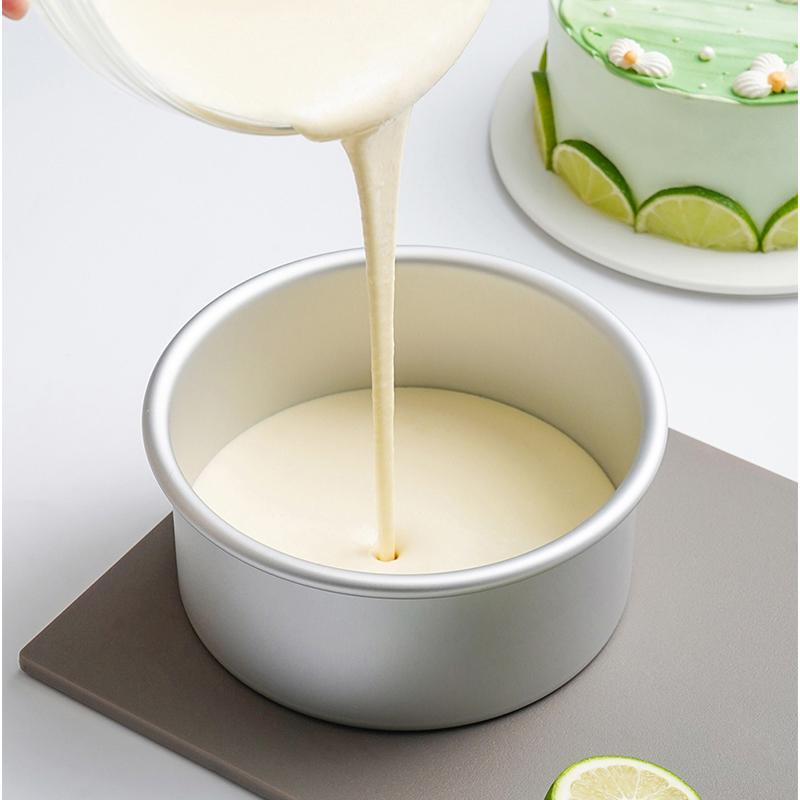 4/6 Inch Kitchen Baking Mould Mini Round Cake Pan Mould Hard Anodized Aluminum Molds With Removable Bottom For Easy Cake Removal
