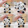 Plush Panda Keychain With Scarf And Flower Decoration For Kids And Collectors
