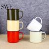 Water Mug 120/240/350/500ML Vintage Enamel with Handle Heat-resistant Large Capacity Cup Tea Milk Coffee Drinking Retro Decoration Scratch-resistant