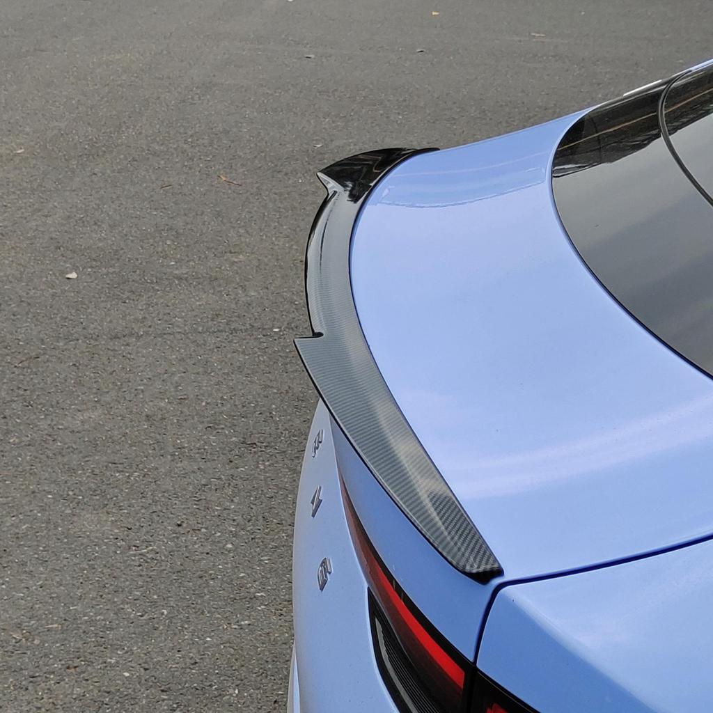 Xpeng P5 Front Lip, Rear Spoiler, Wind Deflector, Bumper Kit, and Corner Guards.