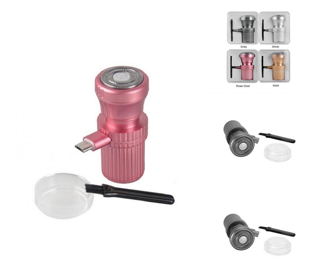 Mini Barbeador Elétrico Recarregável para Homens para Soluções de Higiene de Viagem Sem Esforço**