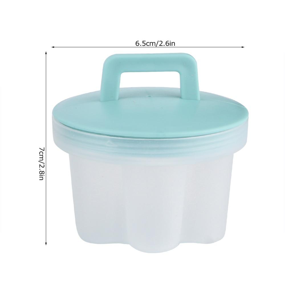 4PCS Heart Round Flower Poached Egg Cooker PP Boiled Egg Maker Egg Poacher Cup Breakfast Cooking