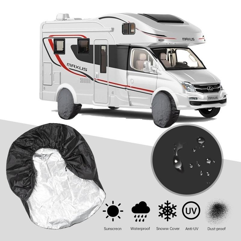1pc Universal Car Tire Covers Dustproof Camper RV Spare Tire Storage Bag Outdoor Sun Protection Auto Wheel Case Accessories