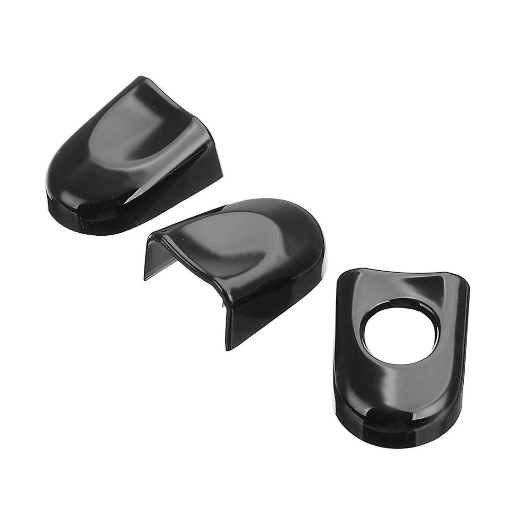 Carbon Fiber/Gloss Black Outside Exterior Door Handle Cover Set For VW Transporter T5 T6 Caddy 2003 - 2015 Car Accessories