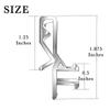 10pcs Plastic Valance Clips Portable Clear Horizontal Blind Clips Wood Blind Valance Replacement Window Blind Clips