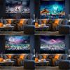 New Horror Halloween Customizable Machine Washable Polyester Geometric Pattern Rectangle Tapestry Party Backdrop Spooky Decor