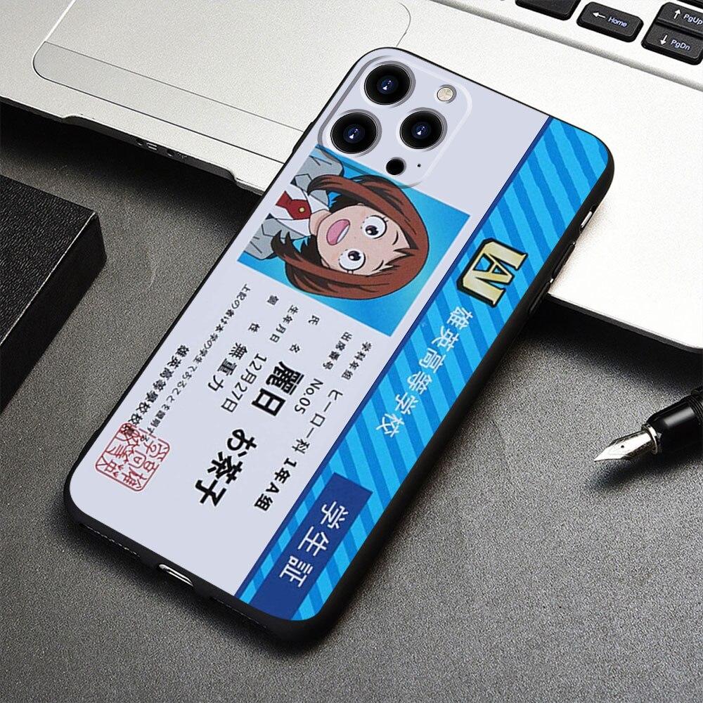 

Чехол Carcasa для iPhone XS 13 Pro Max 8 Plus 14 XR X 7 12 11 Mini SE2022 5S SE2 5 6 6S My Hero Academy ID Card силиконовый стиль iPhone 6 6S Plus