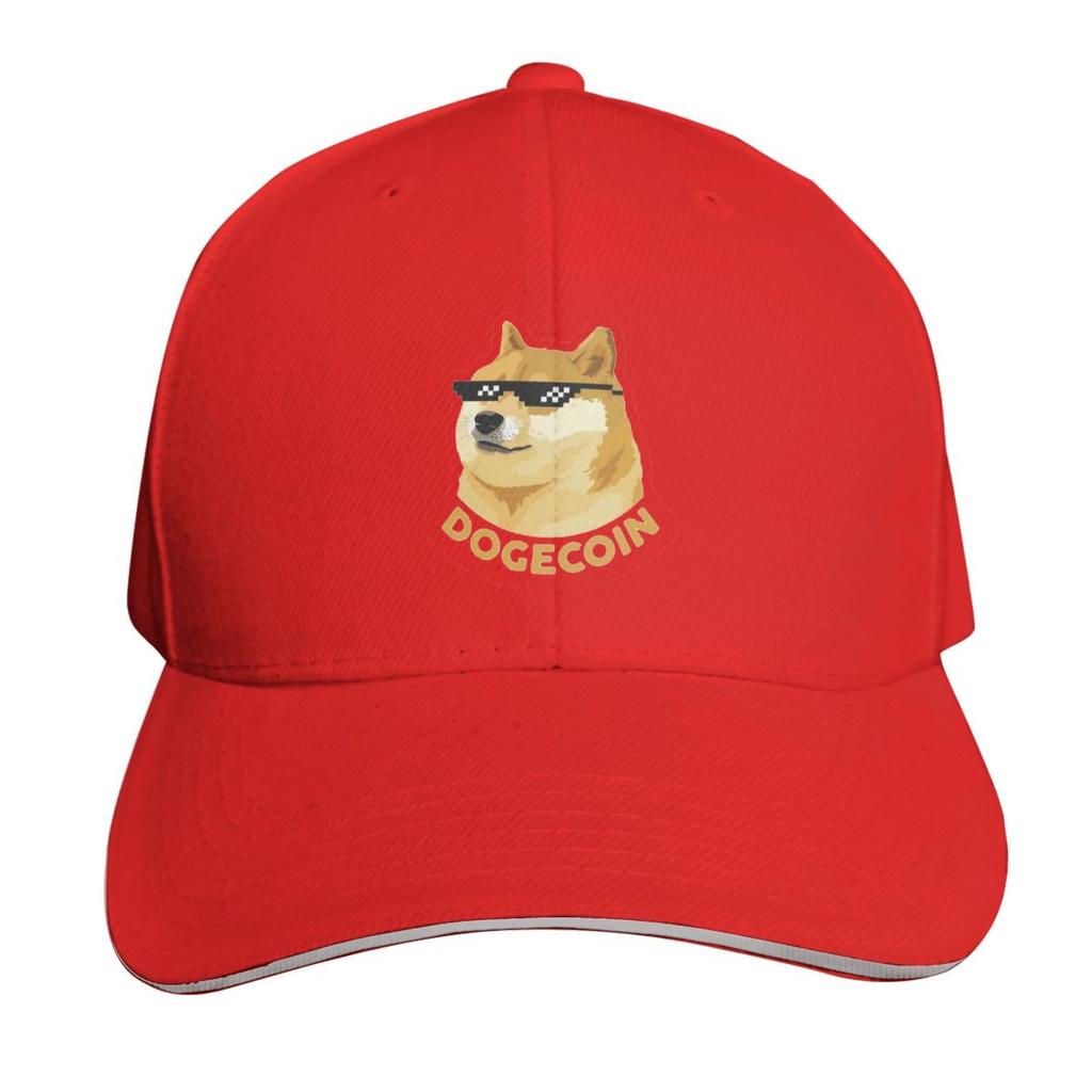Doge The Dogecoin Funny Bitcoin Cap Fashion Casual Baseball Caps Adjustable Hat Hip Hop Summer Unisex Baseball Hats