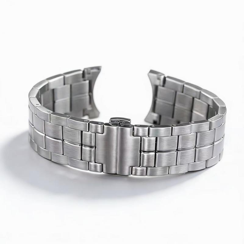 

Classic Silver Stainless Steel Watch Band 18mm 22mm–Curved Solid Links Bracelet Fit For Tissot T-Classic T086.407/T086.207 22mm