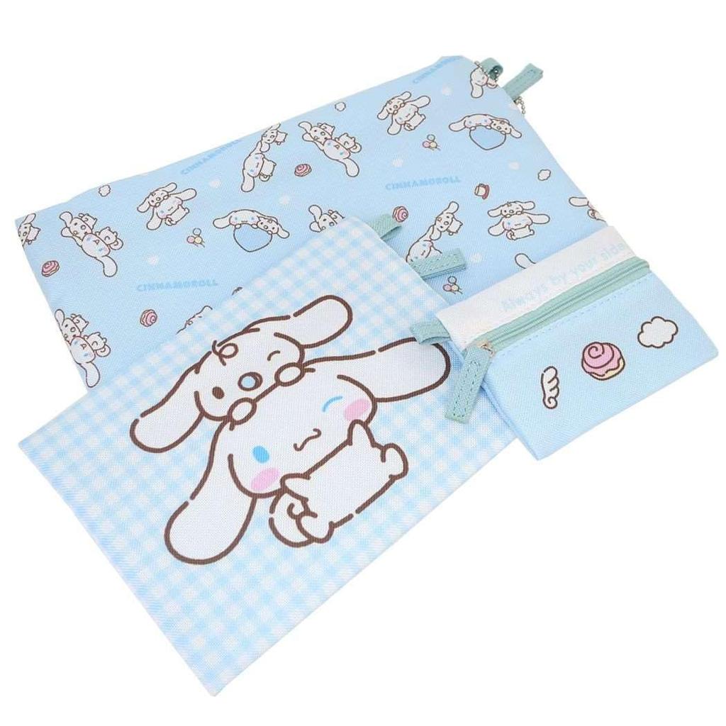 Marimo Craft Sanrio Friends Series Triple W27 x Pouch, Cinnamoroll, H21cm, SRTZ-081