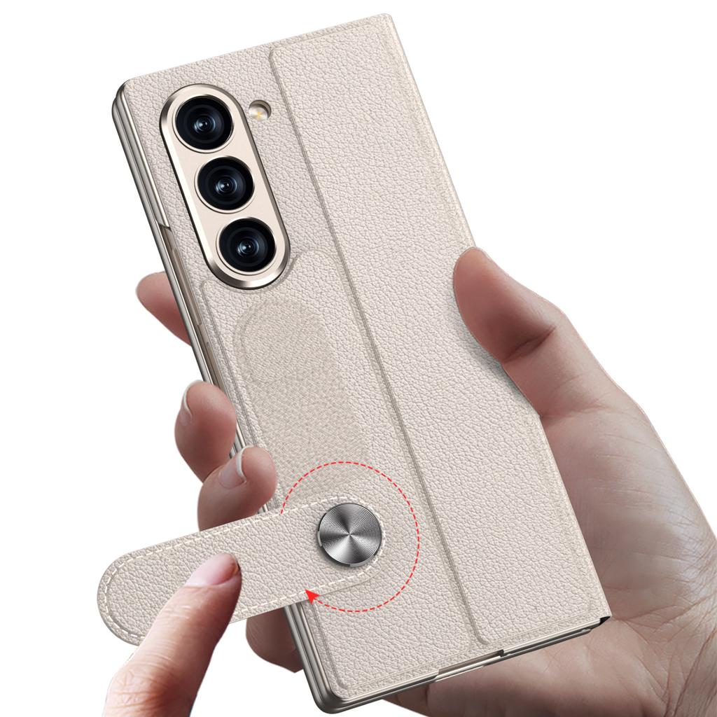 Samsung ZFold7 Mobile Phone Case Flip Leather Case Pen Slot Shell Film Integrated Fold7 Anti Fall Protection Case