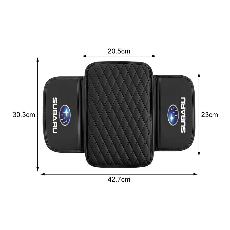 PU Leather Car Armrest Mat Tissue Boxes Height Pad Armrest Box For Subaru Impreza Legacy WRX STI BRZ XV WRC Forester Crosstrek Outback