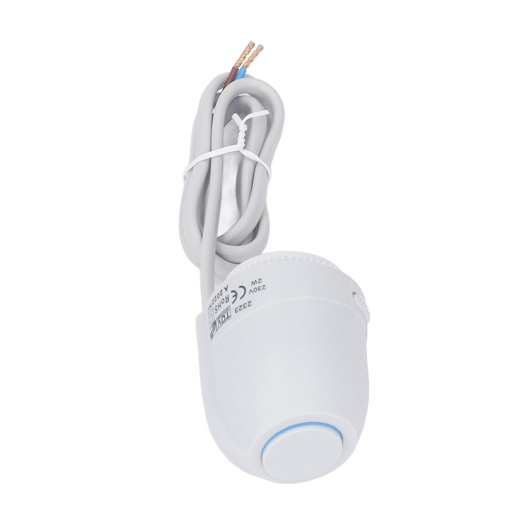 Elektrothermischer Stellantrieb M30x1,5m PC 100N 230VAC Schwer entflammbar Normal geschlossen Fußbodenheizungsstellantrieb -25-65℃ für Zuhause