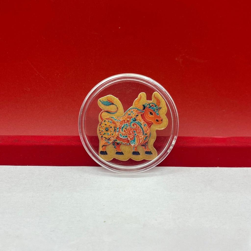 Chinese Zodiac Year of the Horse: 999 Fine Gold Mobile Phone Stickers - Festive Souvenir & Cultural Gift