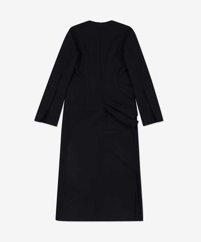 The Row Lucien Asymmetrical Dress - Black / 6802W2312Blk