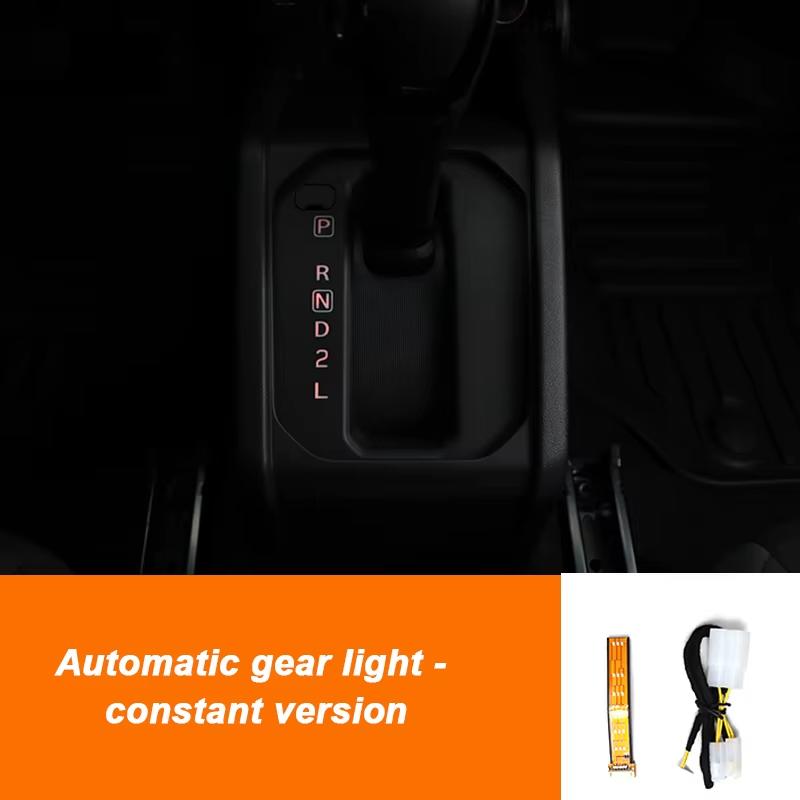 Светодиодная подсветка селектора АКПП для ретрофита автомобиля, подходит для Suzuki Jimny JB64 Sierra JB74W 2019 2025, Автоаксессуары для интерьера Constant light