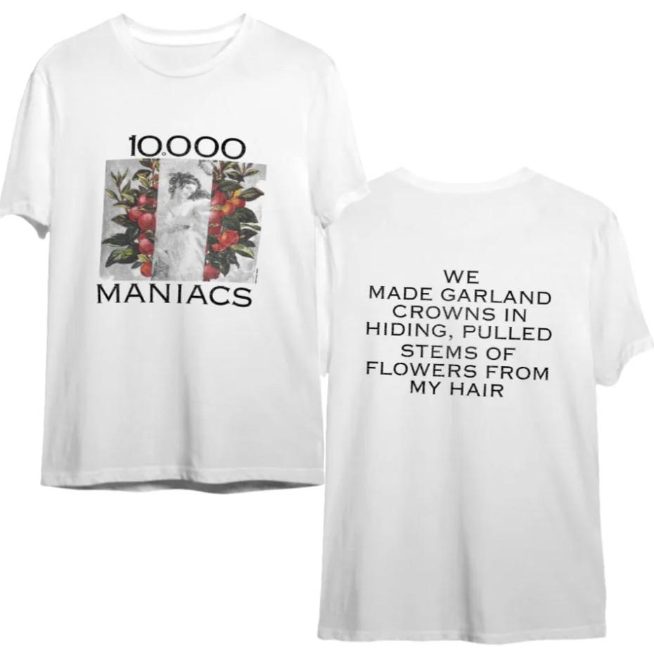 

90s Retro 10,000 Maniacs Alternative Rock Vintage Band Tee S