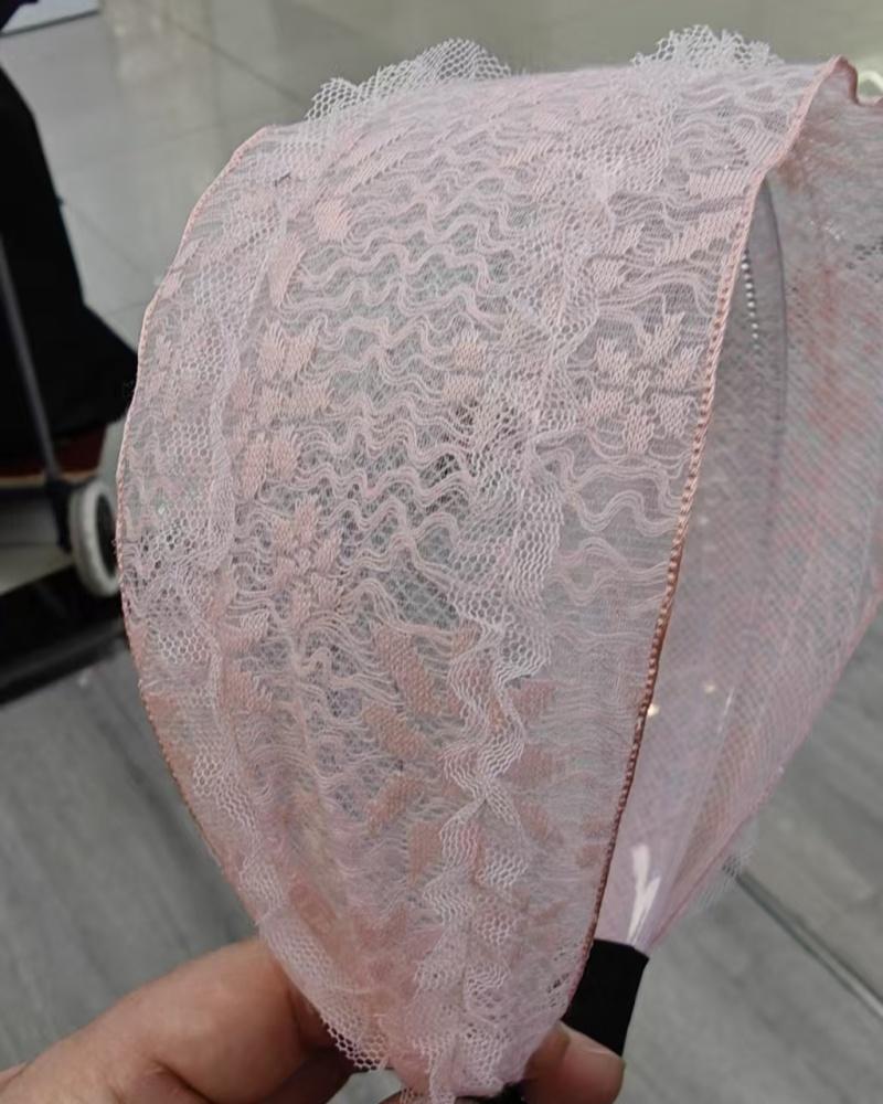 Korean Spring and Summer Fresh Wide-edged Polka Dot Headband Women's  New Pressure Hairpin Fashion Headband Hair Accessories