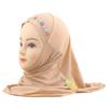 Easy To Wear Girls Instant Hijab Scarf Muslim Hijabs Handmade Flower Amira Lovely Flower Headscarf Turban for 2-6 Years Kids