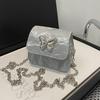 Women Mini Crossbody Bag Sling Bag with Chain Shoulder Strap Girls Elegant Crossbody Handbag for Shopping Dating Parties