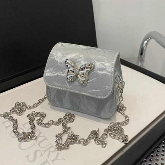 Women Mini Crossbody Bag Sling Bag with Chain Shoulder Strap Girls Elegant Crossbody Handbag for Shopping Dating Parties