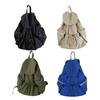 Fashion Schoolbag Large Capacity Bookbags Pleated Drawstring Bags for Teen Girl