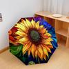 1 PC Automatic Folding Umbrella - Sunflower Pattern, Portable & Foldable Design with 8 Ribs, Christmas Birthday Gifts
