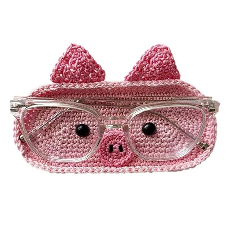 Crochet Glasses Holder – Eyeglass Holder For Desk & Nightstand – Cute Eyeglass Case & Organizer