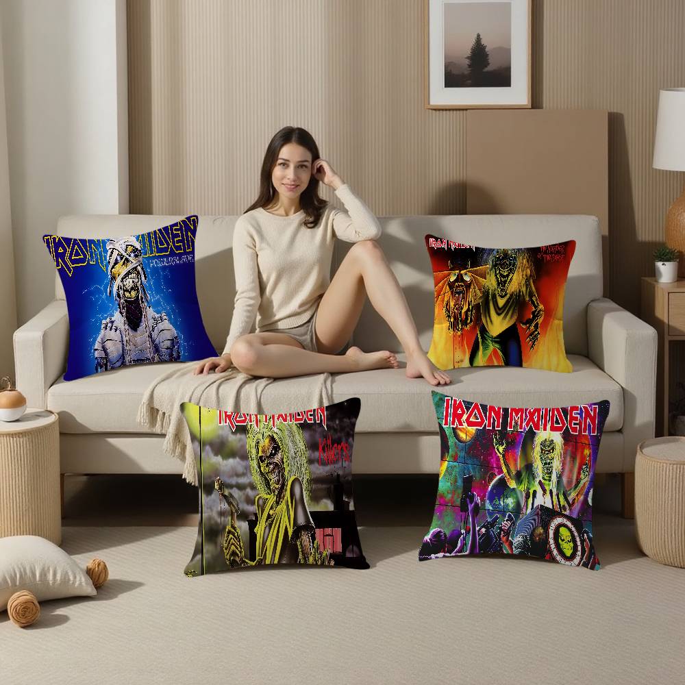 Band I-Iron Cool M-Maiden Pillow Cover Design Cushion Cover Decor Holiday Decorati