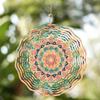 10 Inch Hanging Wind Chime Art Decor for Spring Summer with 360 Rotating Hook Dynamic Design Lively Elegant Gift for Home Garden