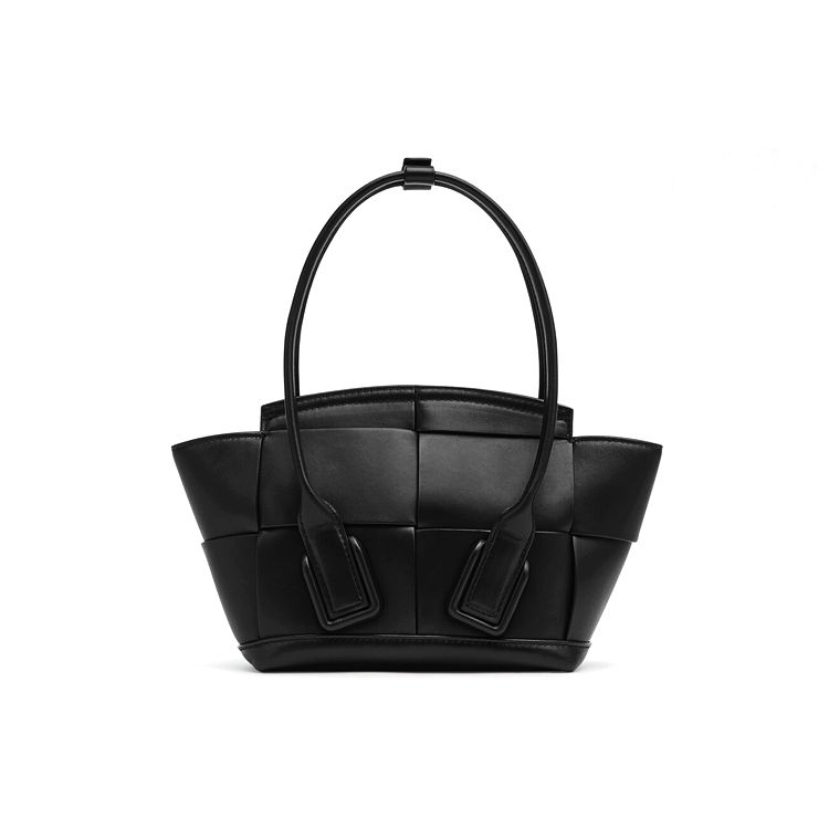 Bottega Veneta Arco 33 Mini Grainy Leather Top Handle Bag Black/Silver Women Top_handle 600606-VMAP1-1229