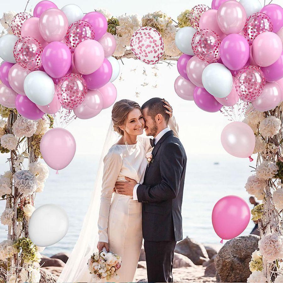 Balloons Wedding Party Supplies Baby Shower Valentine's Day Birthday Pink Happy Anniversary Decoration Girl Latex Child's Day
