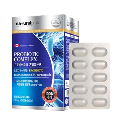 Helps with Bowel Movement 10 Billion Probiotics Mixed Lactic Acid Bacteria 60 Capsules, Tablets, 1 Unit