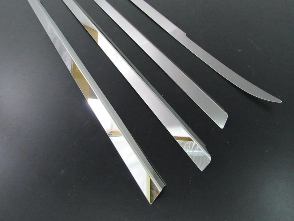 BRIGHTZ Finish Stainless Steel Plated Window Moulds for Toyota Vellfire Ultra-Mirror (4-Piece Set) 20/25 (ANH20W, ANH25W, GGH20W, GGH25W, ANH, GGH,