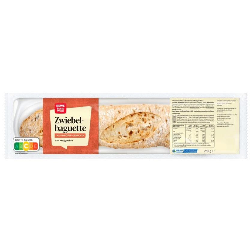 German Bread Rewe Onion Baguette 250G