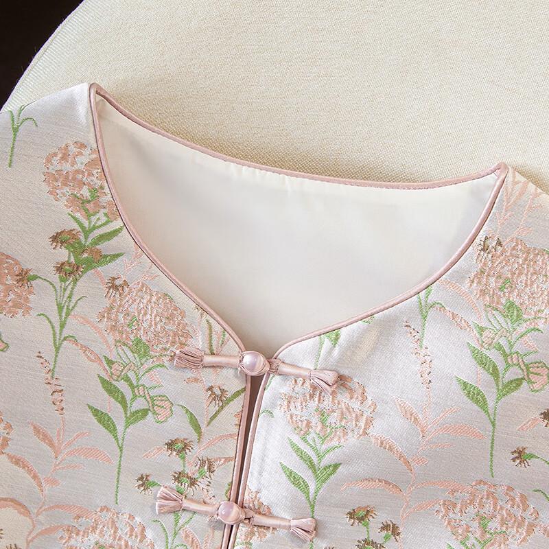 Women's New Chinese Style Jacquard Frog Button Vest