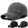 Autumn Winter Men's Cap Warm Ear Protection Hat Outdoor Middle-Aged Thick Baseball Cap
