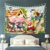 Fairy Tale Tapestry Cartoon Wall Cloth Room Decoration Featuring The Three Little Pigs And The Big Bad Wolf