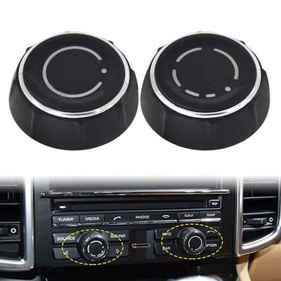 1 Pair Audio Volume Knob 97064292901 97064293001 For Boxster 981 Spyder Cayman 981C GT4 991 958 Macan Panamera 970 2012-2018