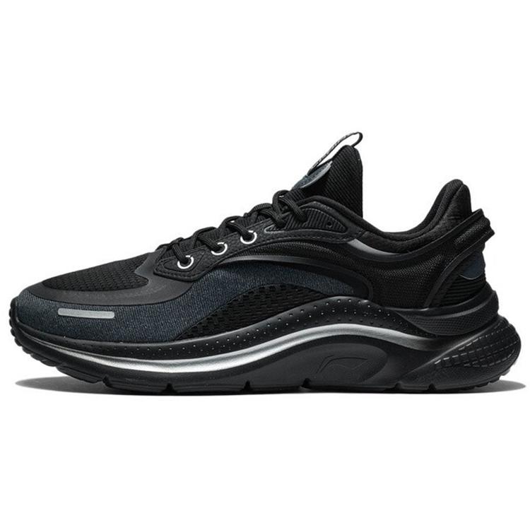 New LiNing Liuyun Shock Absorbers With Slip Resistant And Abrasion Resistant Properties Low Top Casual Shoes Men's Black AGLS007-1