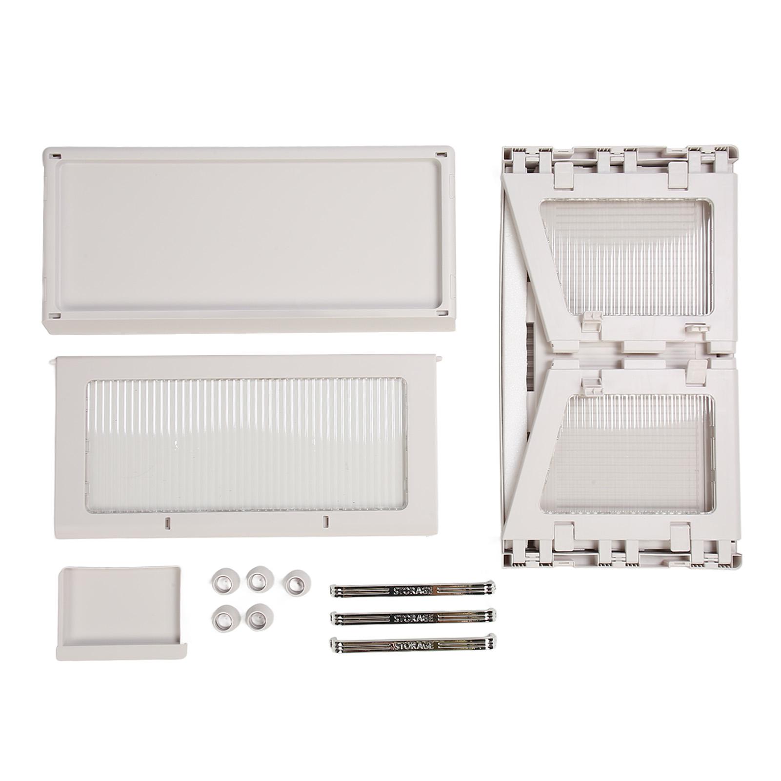 

Контейнер для сушки посуды с крышкой, большой вместимостью 19x11x13 дюймов, прочная универсальная сушилка для посуды белый