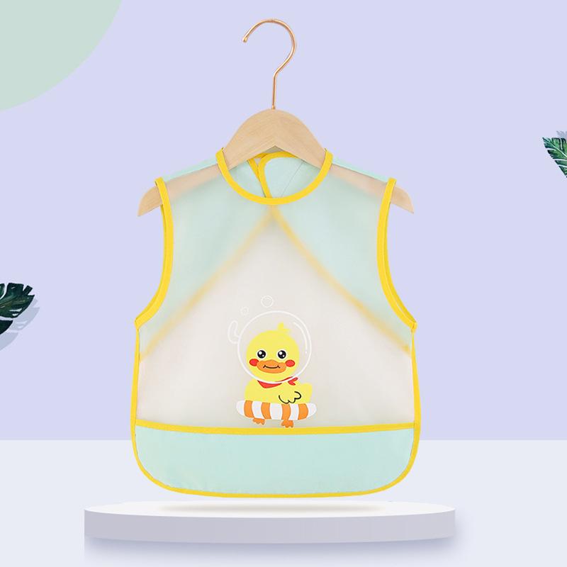 Summer Children's Covercoat Baby Eating Bib Waterproof and Dirty Proof Children's Apron Men's and Women's Sleeveless Baby