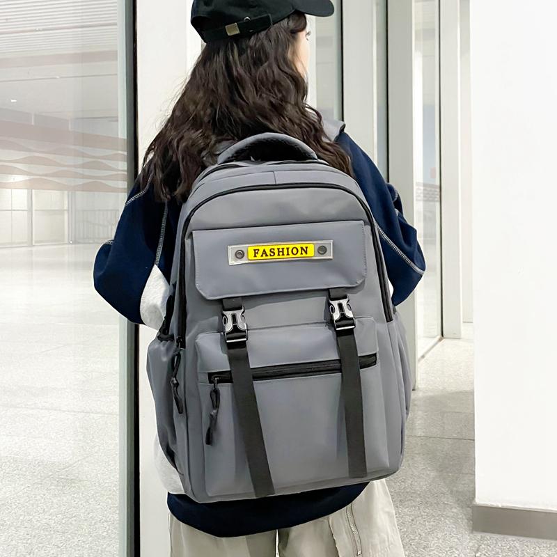 Bărbați Rucsac de călătorie de capacitate mare Femei ghiozdan pentru elevi de gimnaziu Rucsac de culoare solidă
